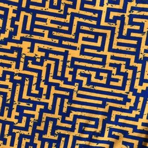 Blue/gold LLR leggings